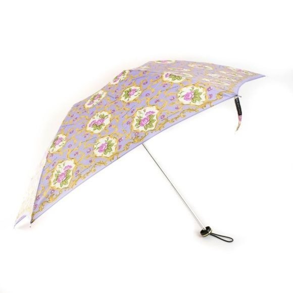BALENCIAGA Lilac Floral & Logo Compact Umbrella mn - Picture 1 of 7